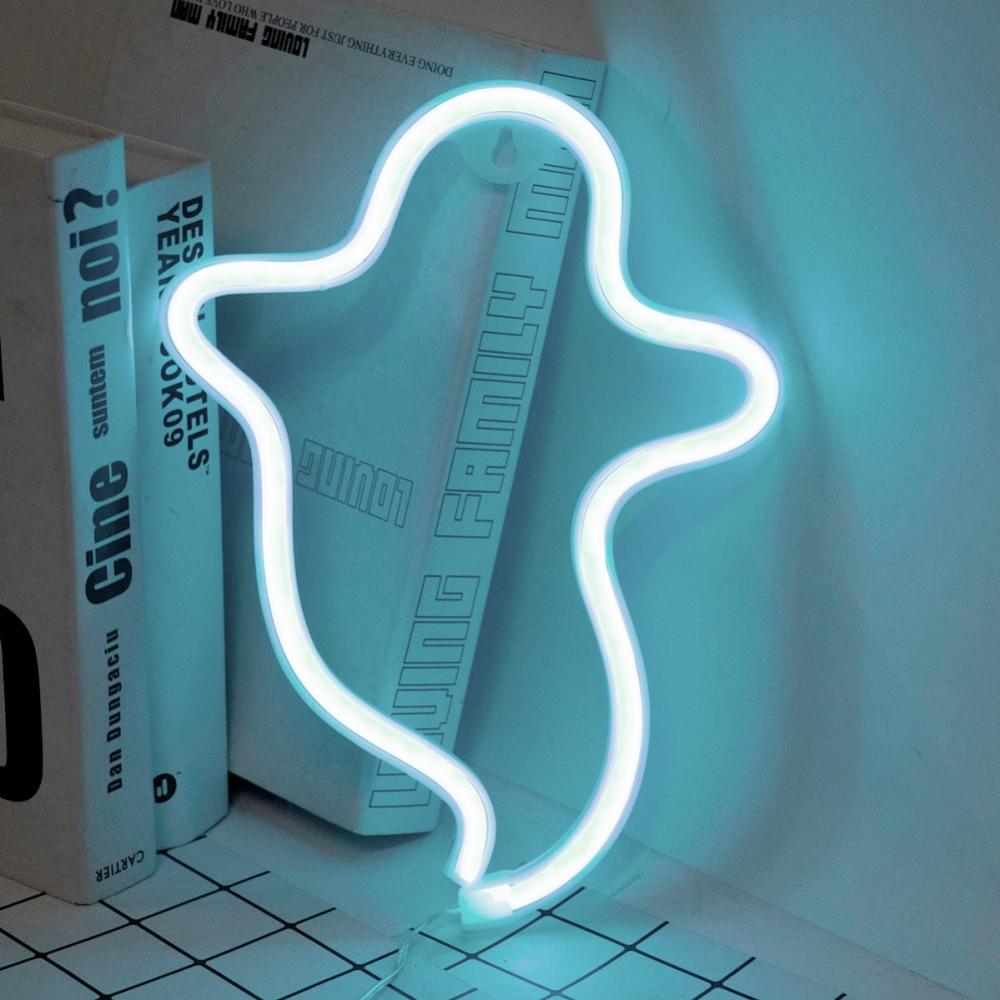 Ghost Neon Light Wall Decor