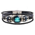 Unisex Astrology Zodiac Sign Constellation Horoscope Leather Wristband Bracelet