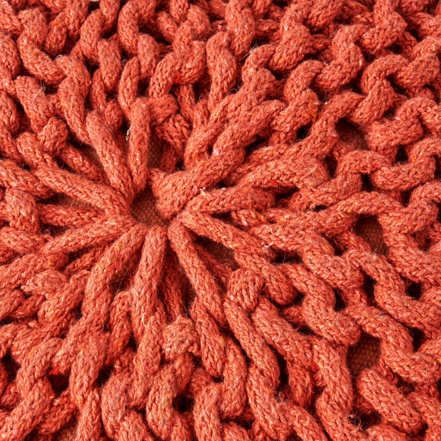 Indoor Bohemian Handcrafted Modern Cotton Ottoman Pouf