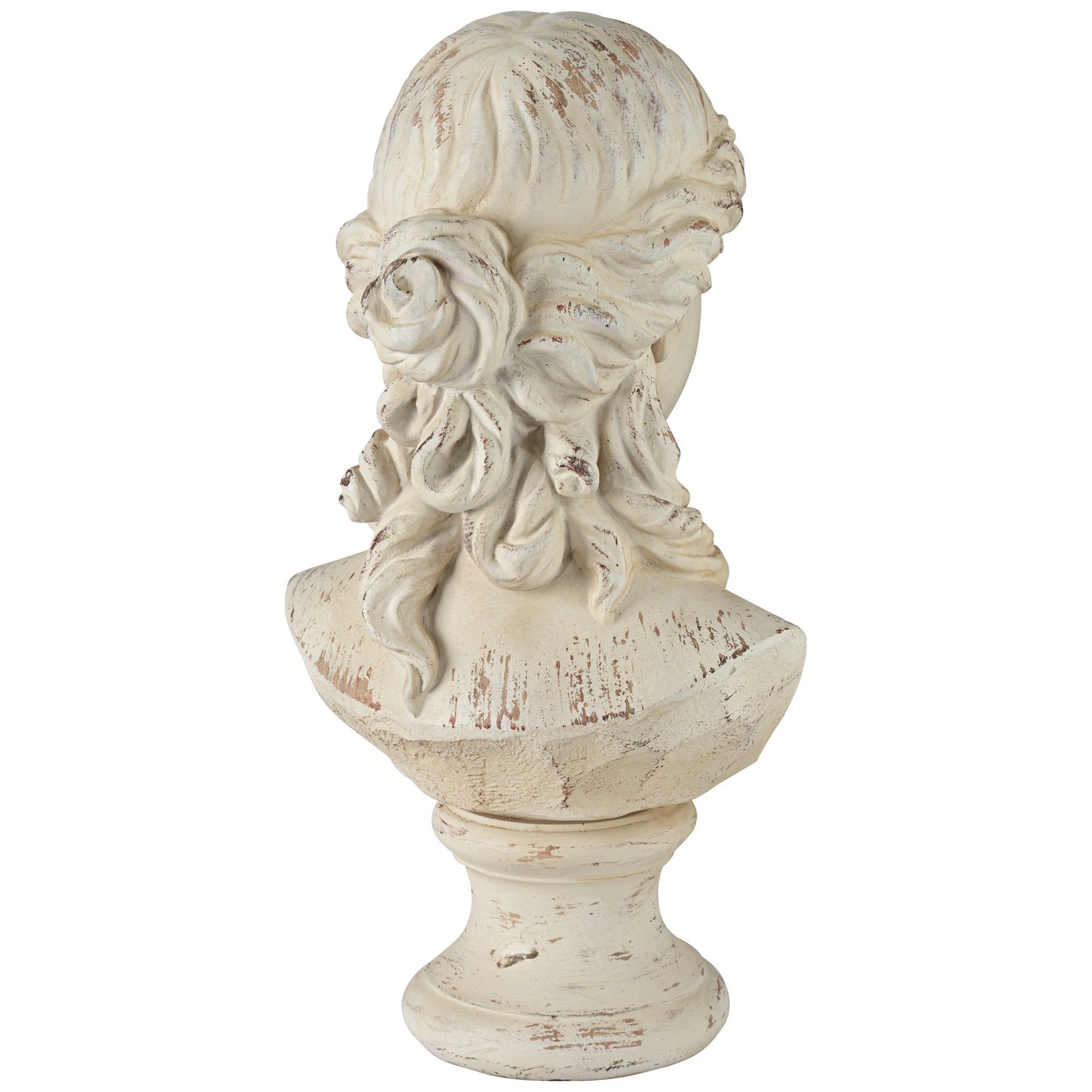 Classic Greek 17 1/2" High Antique White Bust Sculpture