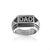 Stainless Steel Dad Word Band Signet Ring For Father Day Gift For Men Size 8-12