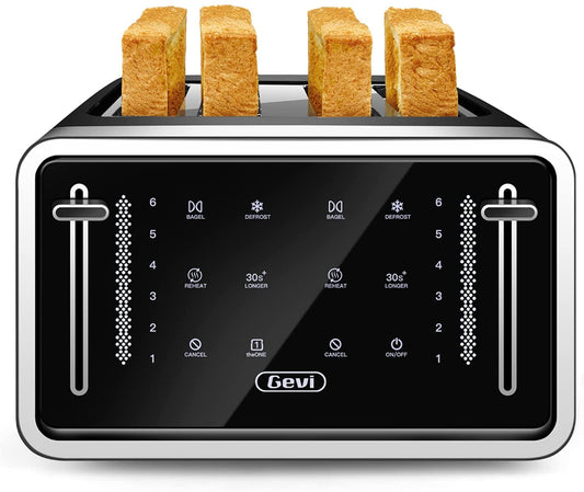 4 Slice Toaster LED Digital Touchscreen Extra-Wide Slots