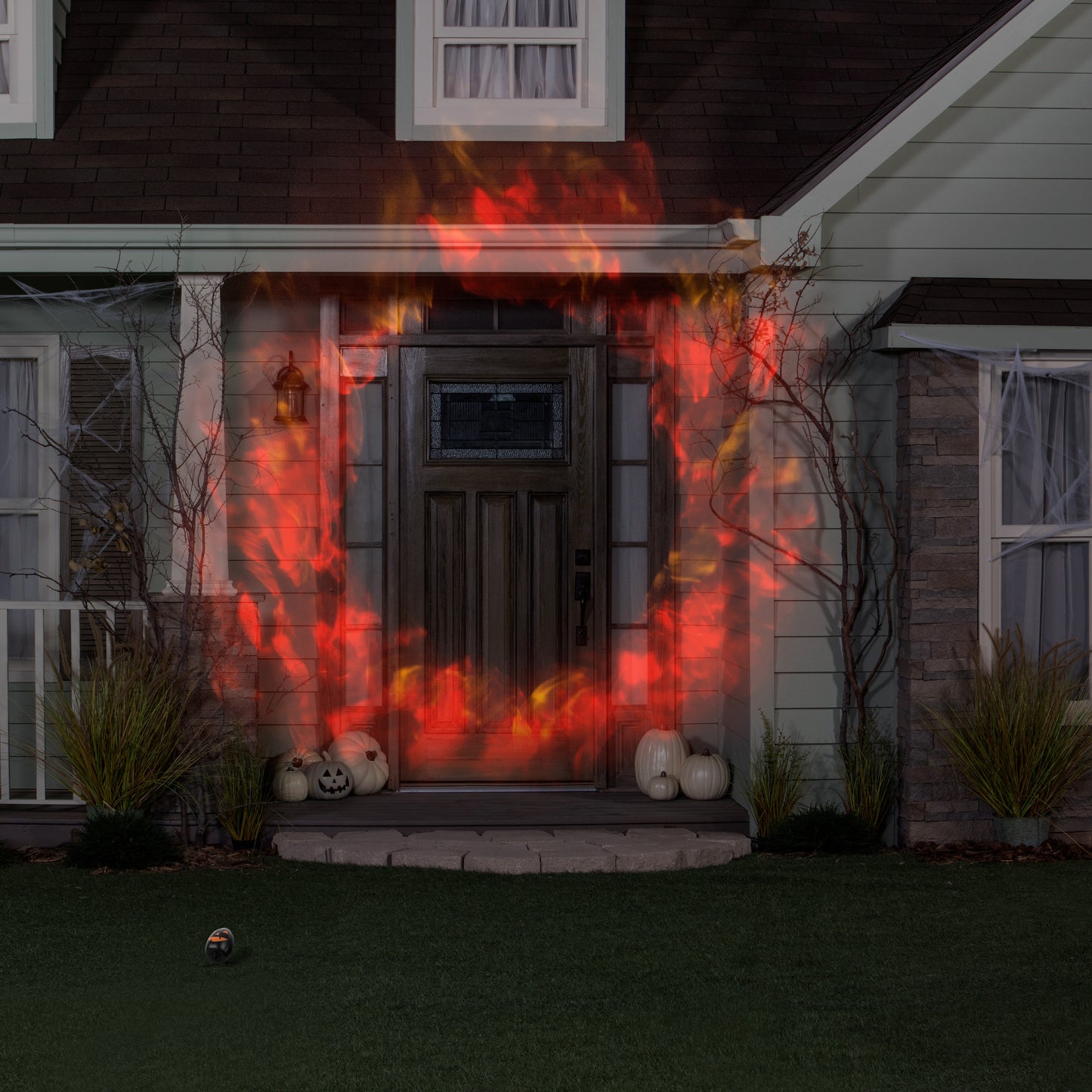 Halloween Projection Lightshow, Ring of Fire, Red & Purple