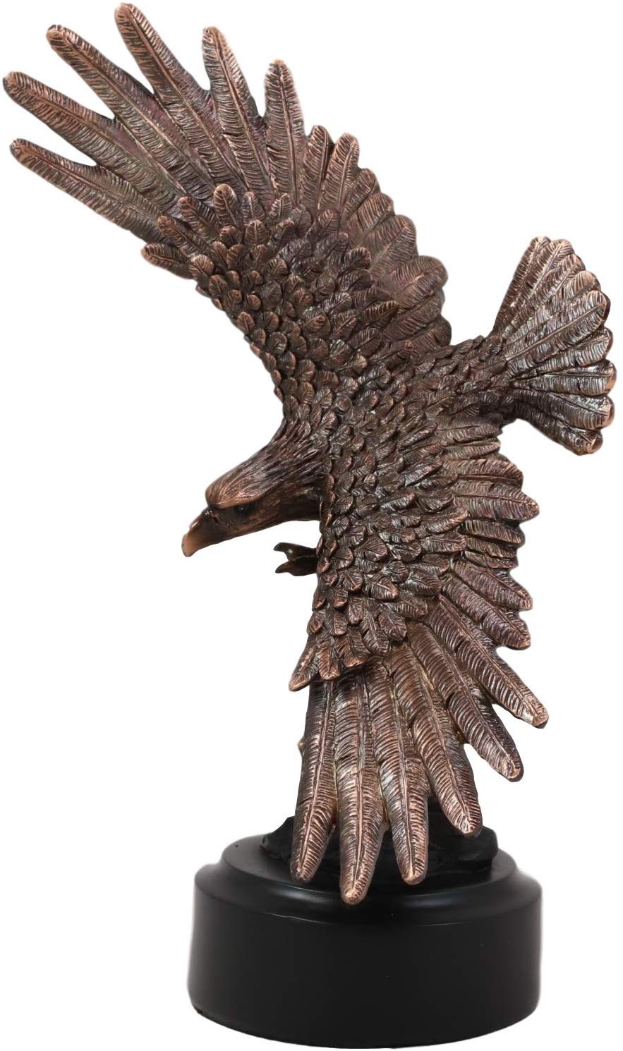 9.25" Tall Wings Broad Winged Bald Eagle Figurine