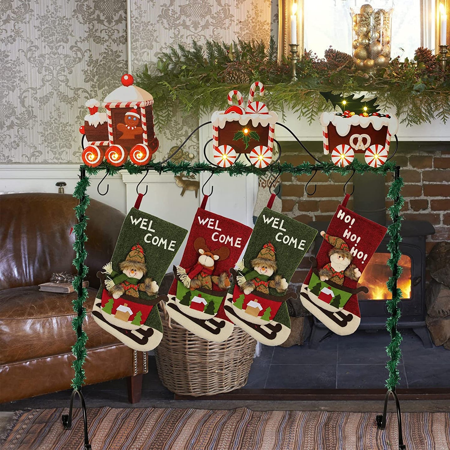 Christmas Stocking Holder Stand Hangers Decoration