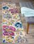 Modern Floral Runner Rug 2' x 7' 2" Multi