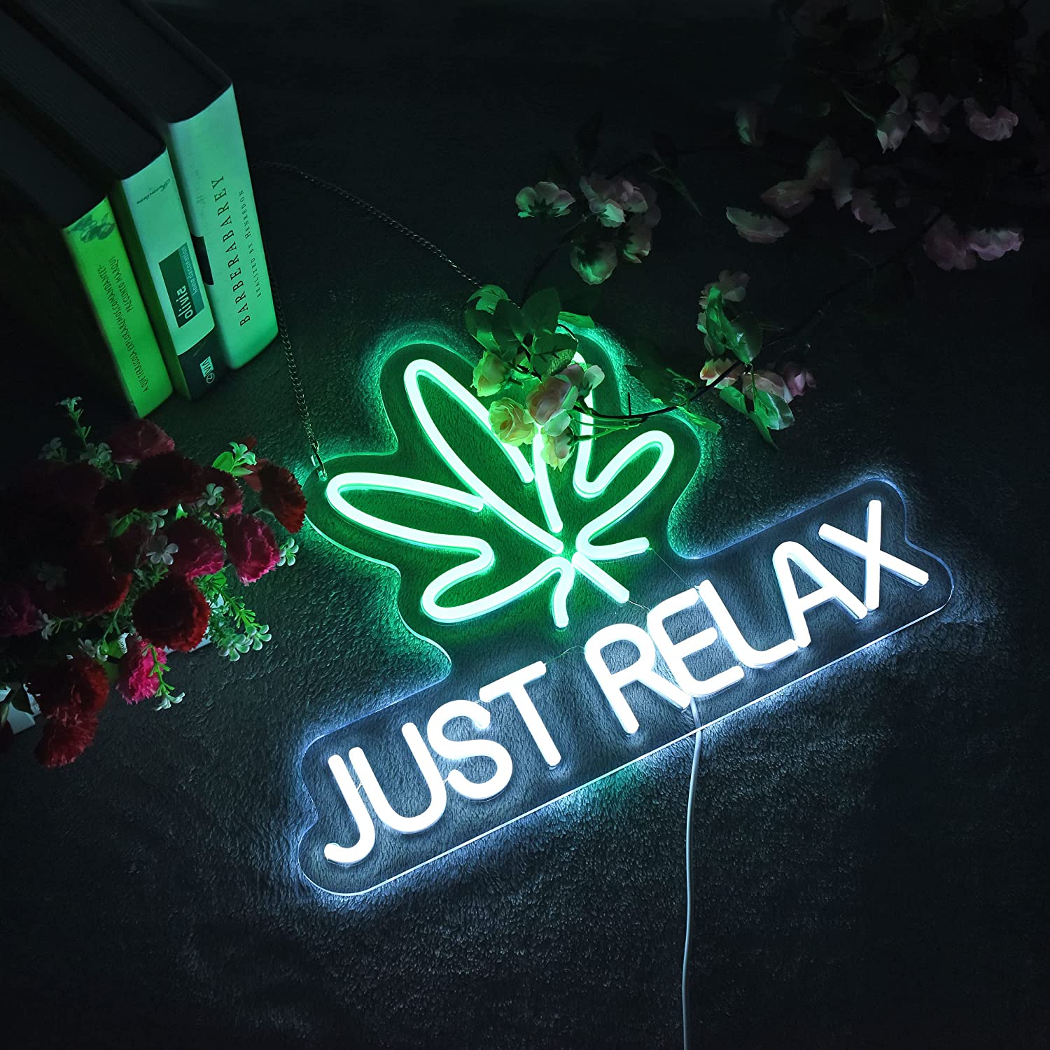 Neon Sign Just Relax LED Neon Lights Signs for Wall Decoration