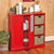 Beadboard Storage Unit Barn Red