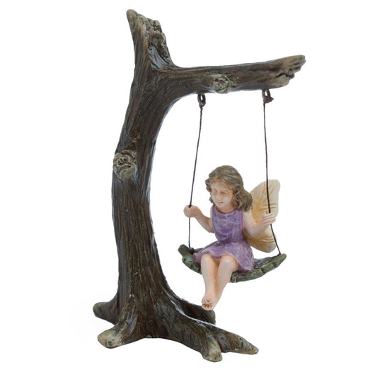 Fairy Girl Tree Swing Mini Figurine Home Decor