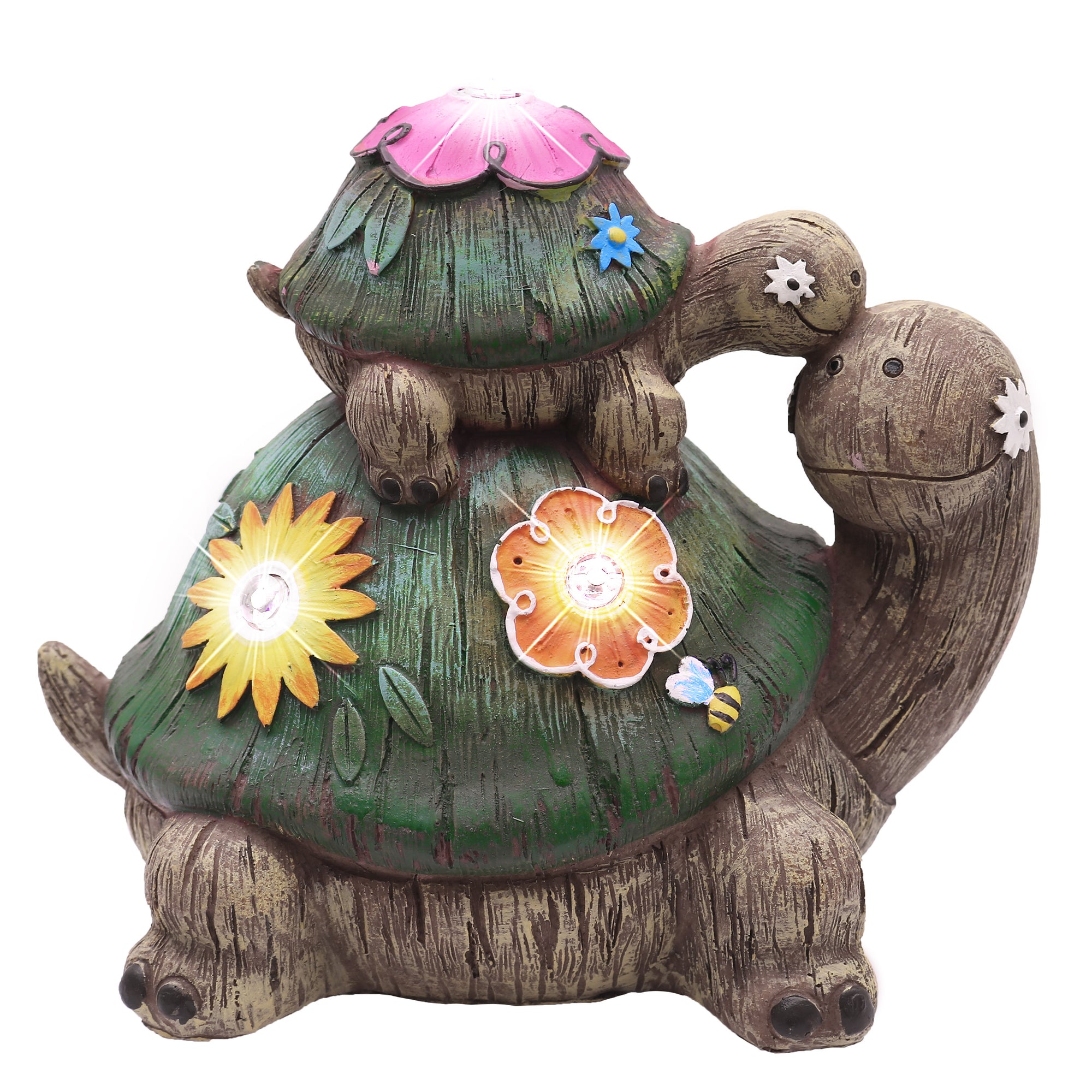 6.7'' Solar Turtle Garden Statue