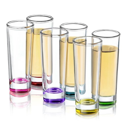 Colored Glass 2 oz. Shooter (Set of 6) Party Shot Glass