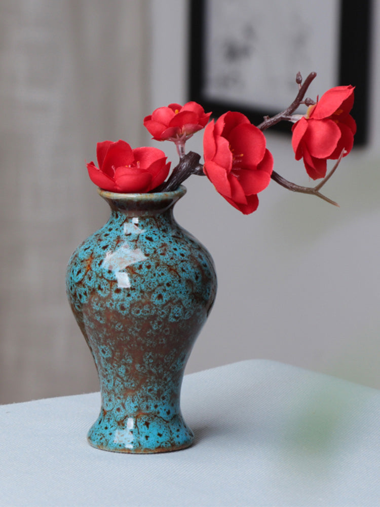 Ceramics Flower Vases 10.5cm Glazed Special Design  for Home Decoration