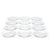 Set of 12 Round Glass Dinner Plates