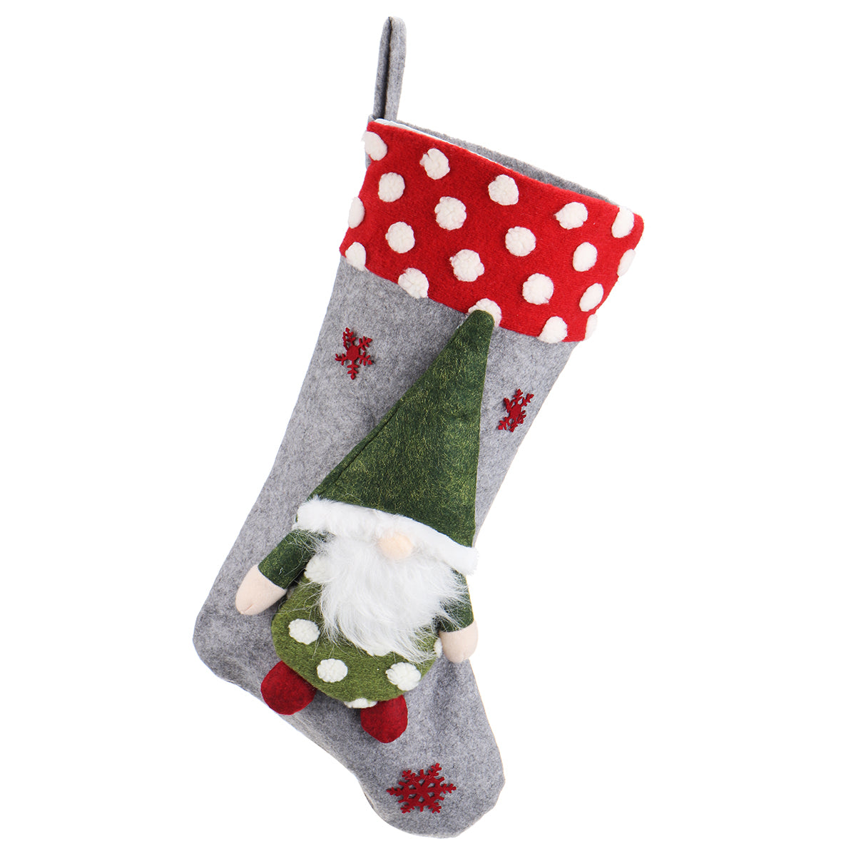 19'' Christmas Stockings Xmas Santa Socks Large Candy Gift Bag Home Party Decor