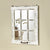 Distressed Wood Windowpane Mirror - Rustic Home Decoration