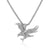 Stainless Steel Silver-Tone Bird Eagle Statement Men's Pendant Necklace, 24"