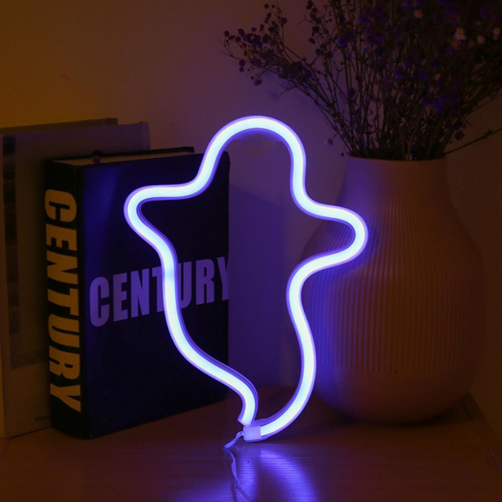 Ghost Neon Light Wall Decor