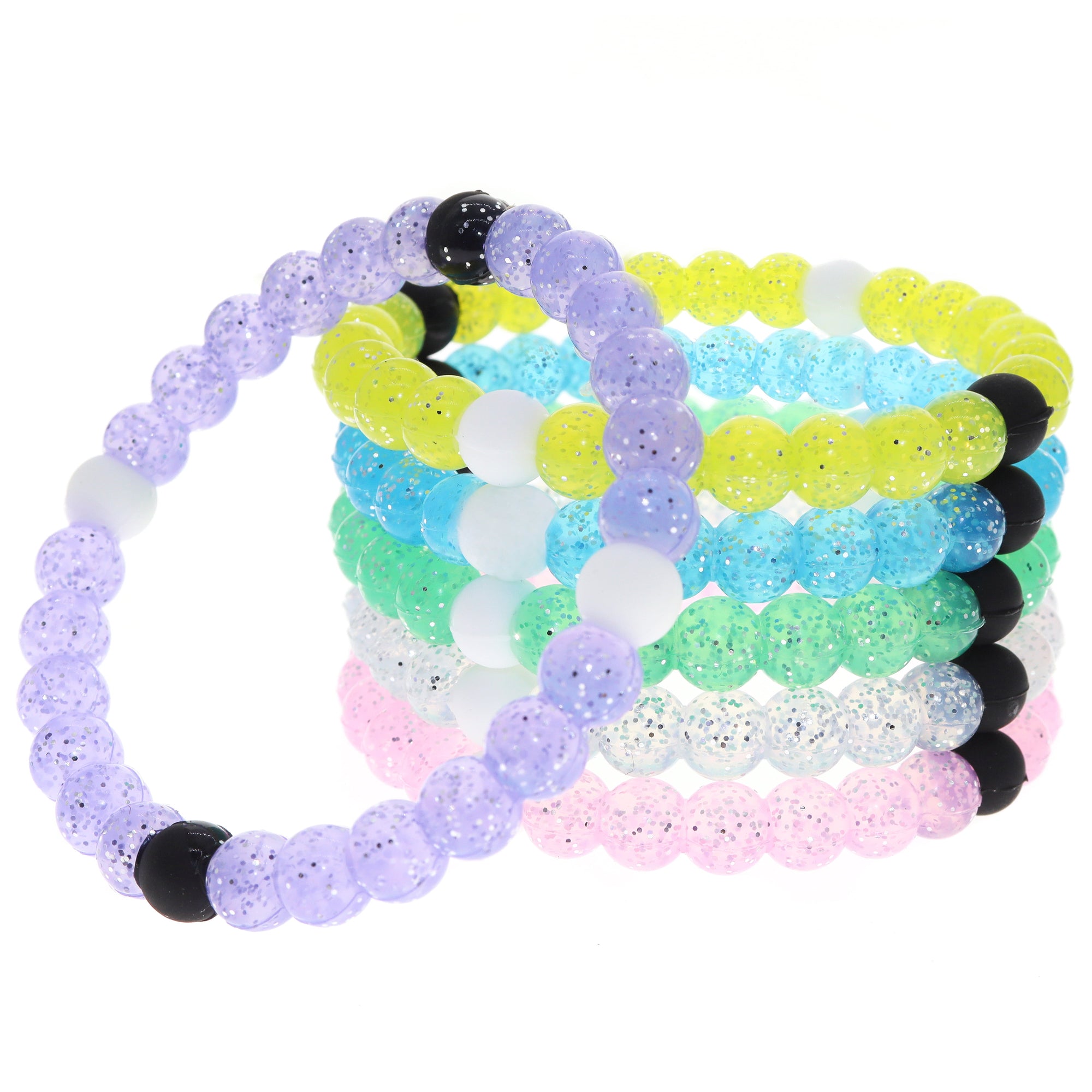 Sparkly Beaded Silicone Cute Bracelets for Girls