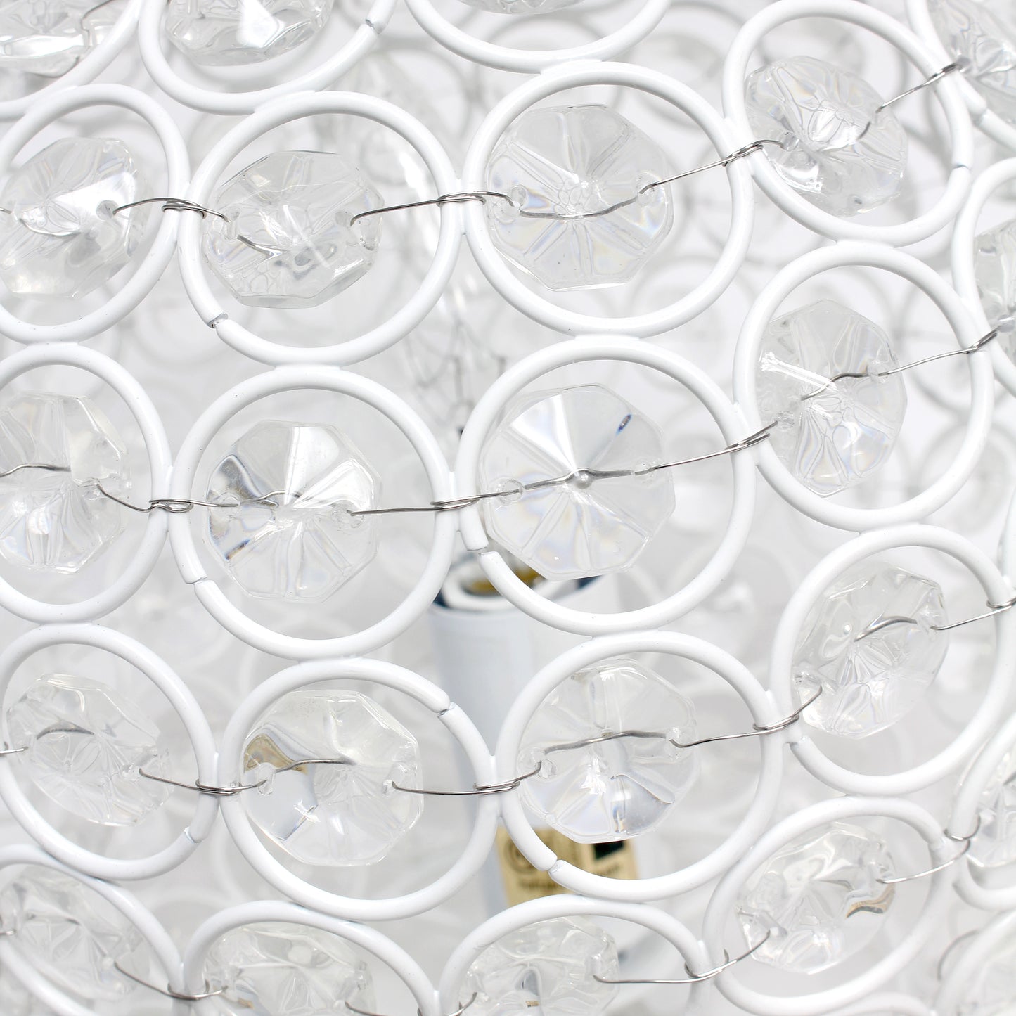 Elegant Designs Elipse 8 Inch Crystal Ball Sequin Table Lamp