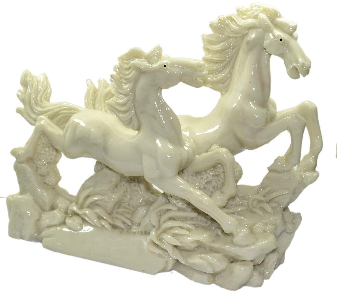 8 inches White Running Horse Modern Home Decor Figurine