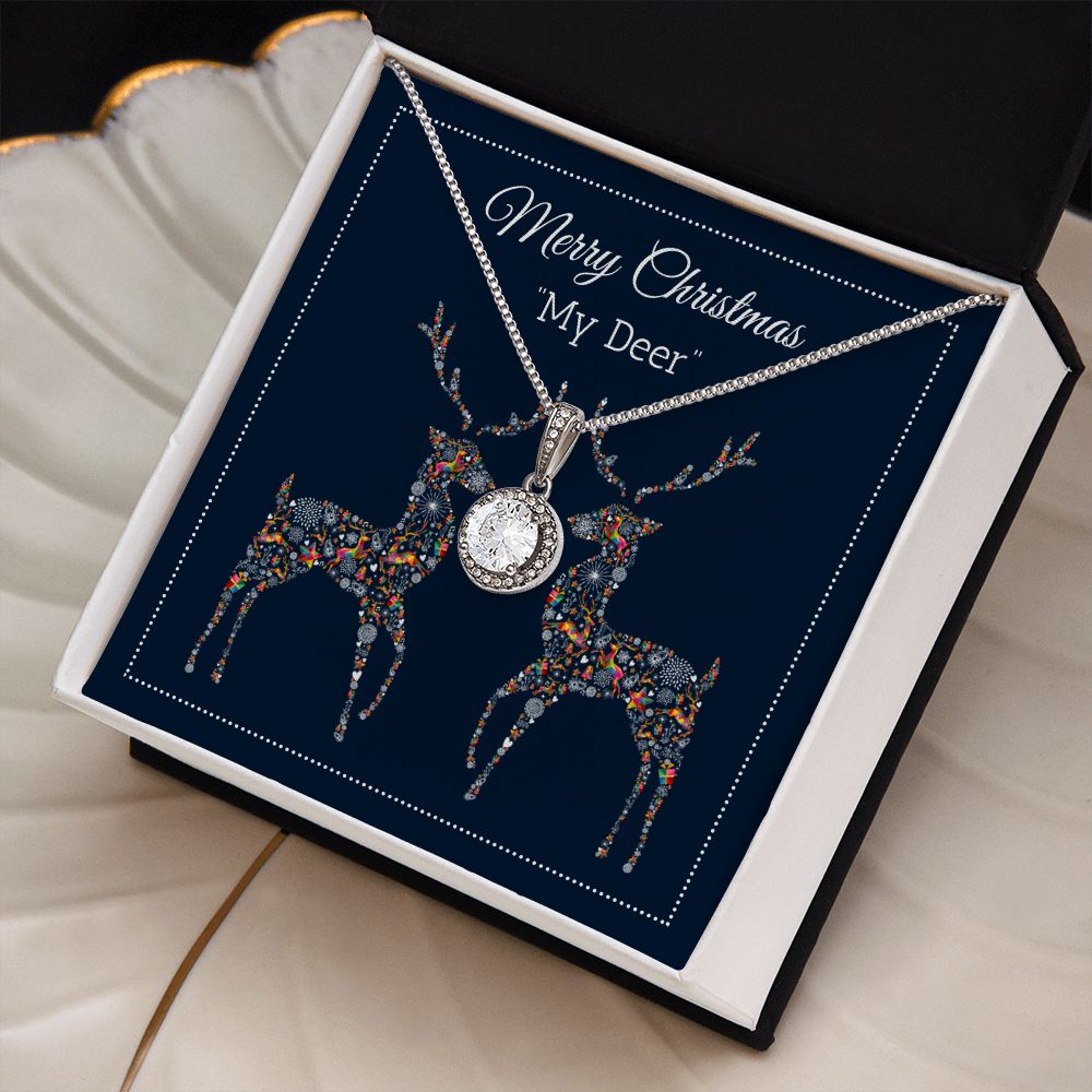 Christmas Special, Merry Christmas "My Deer" For her Eternal Hope Necklace