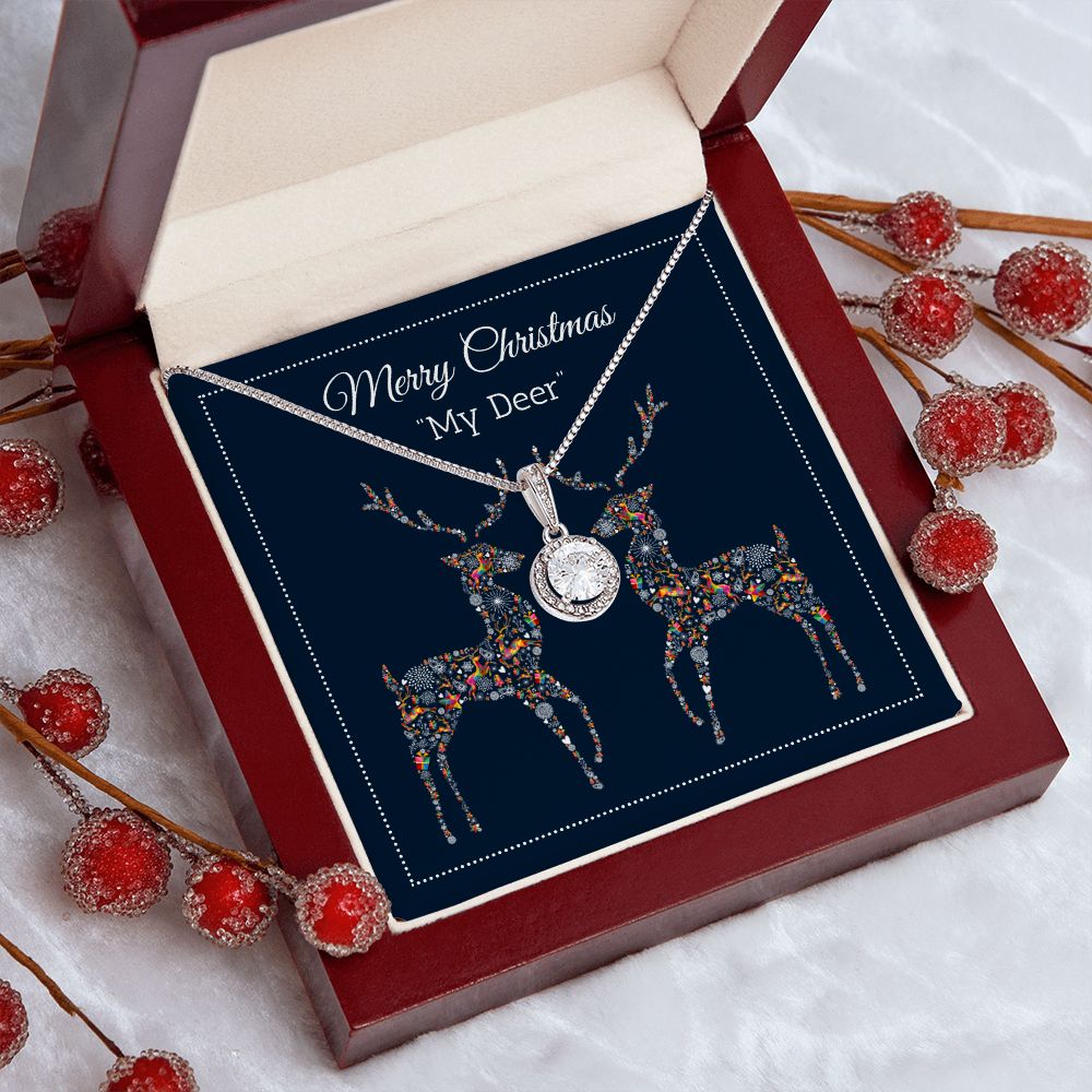 Christmas Special, Merry Christmas "My Deer" For her Eternal Hope Necklace
