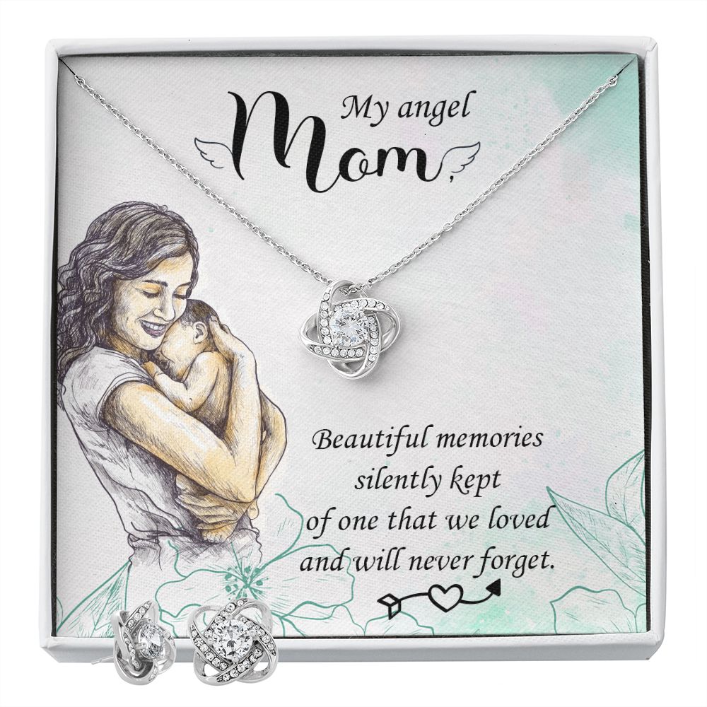Beautiful memories Love Knot Earring & Necklace Set