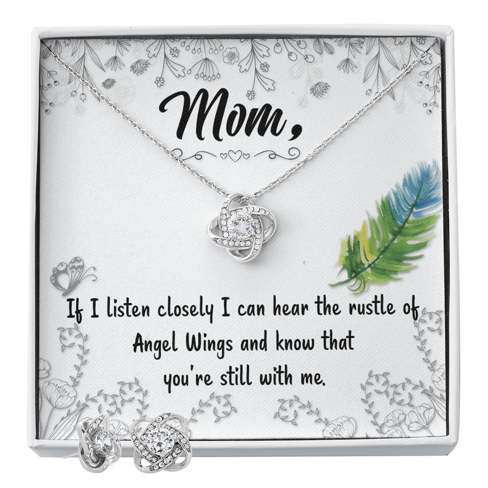 If I listen closely Love Knot Earring & Necklace Set