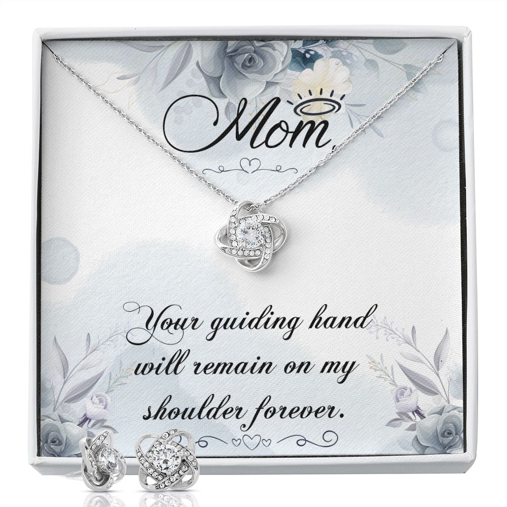 Your guiding hand Love Knot Earring & Necklace Set
