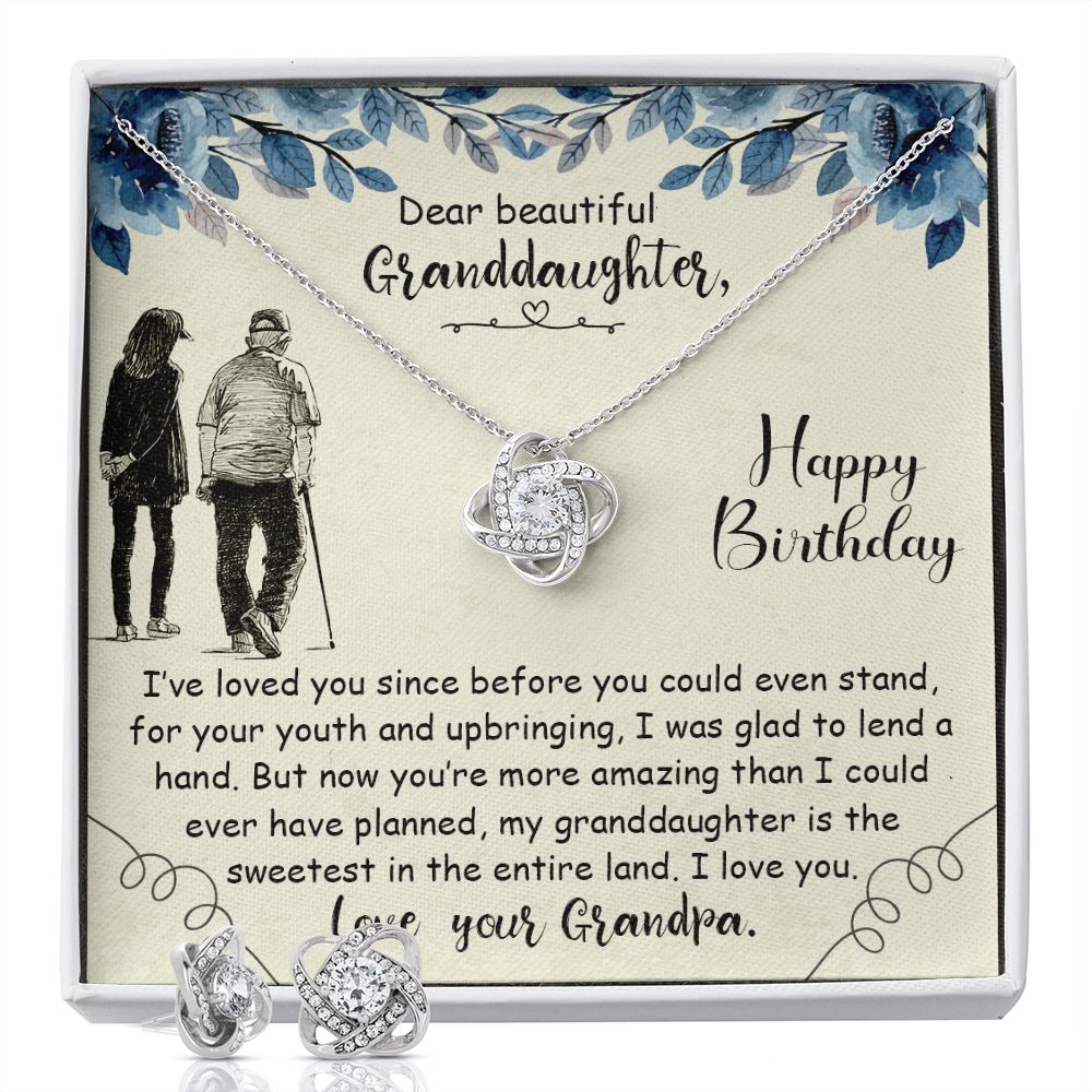 I’ve loved you Love Knot Earring & Necklace Set