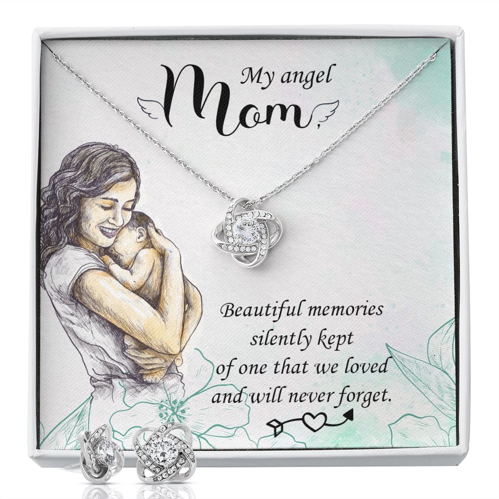 Beautiful memories Love Knot Earring & Necklace Set