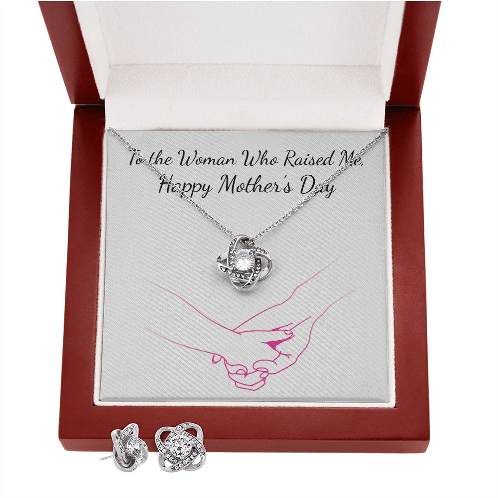 mothers day insert-03 Love Knot Earring & Necklace Set