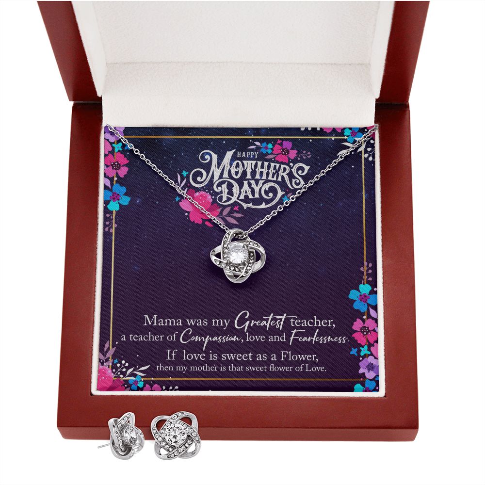 1 Love Knot Earring & Necklace Set