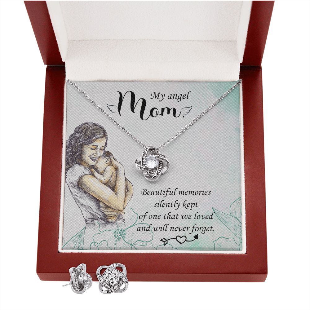 Beautiful memories Love Knot Earring & Necklace Set