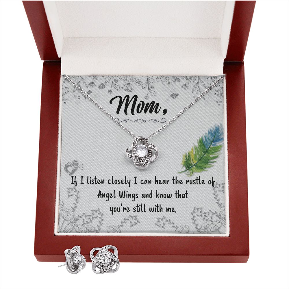 If I listen closely Love Knot Earring & Necklace Set