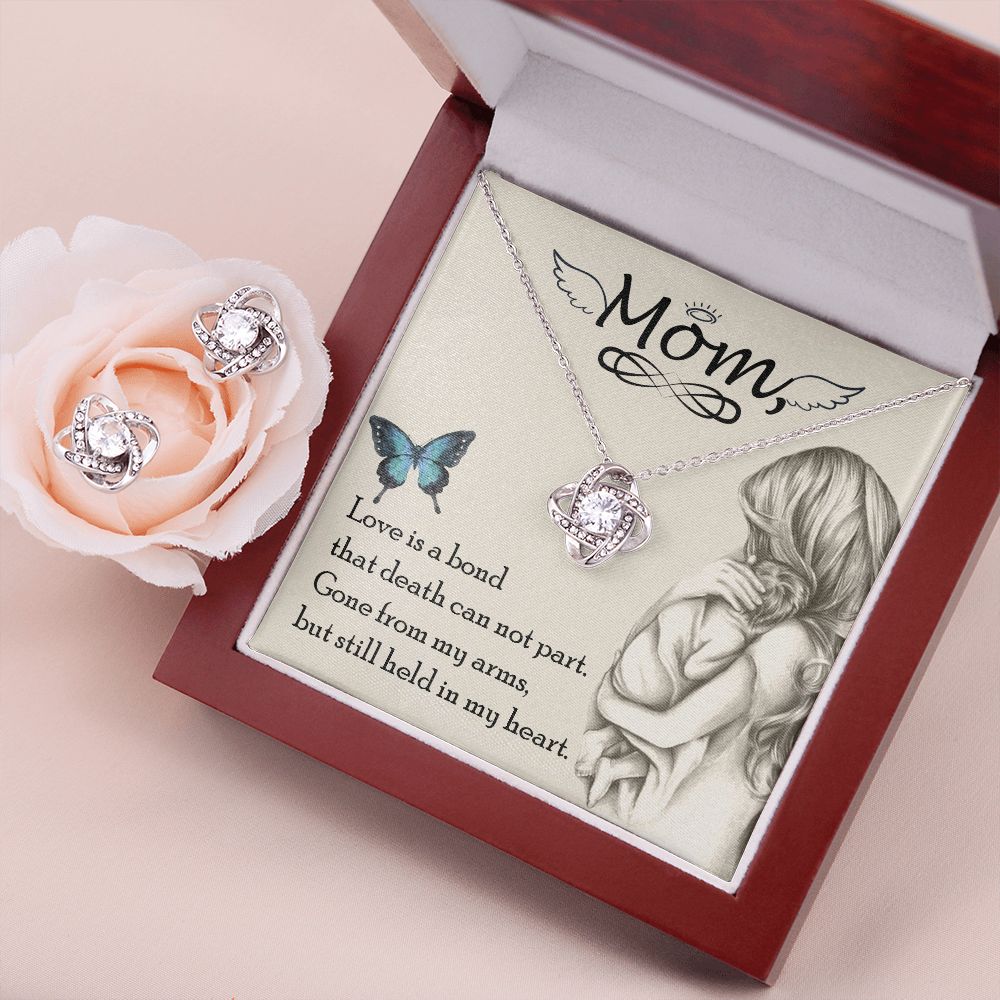 Love is bond Love Knot Earring & Necklace Set