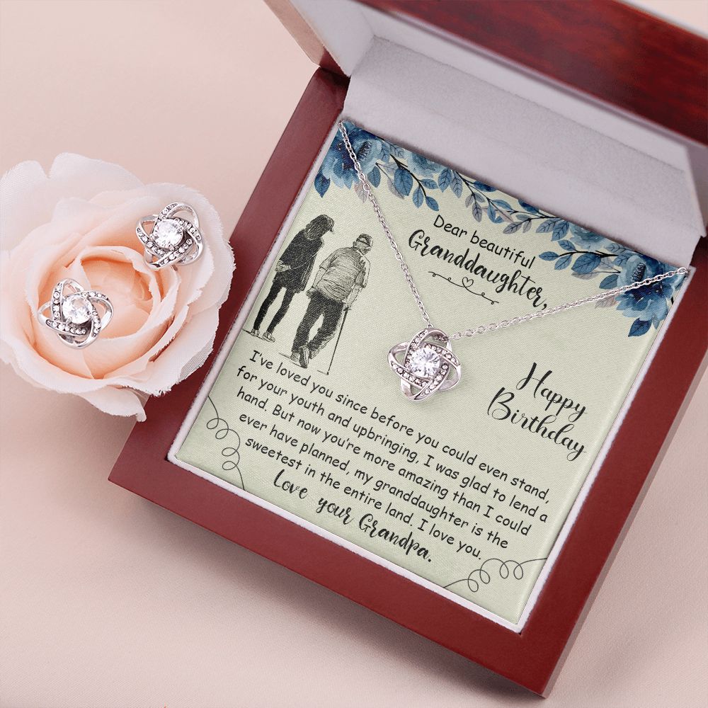 I’ve loved you Love Knot Earring & Necklace Set