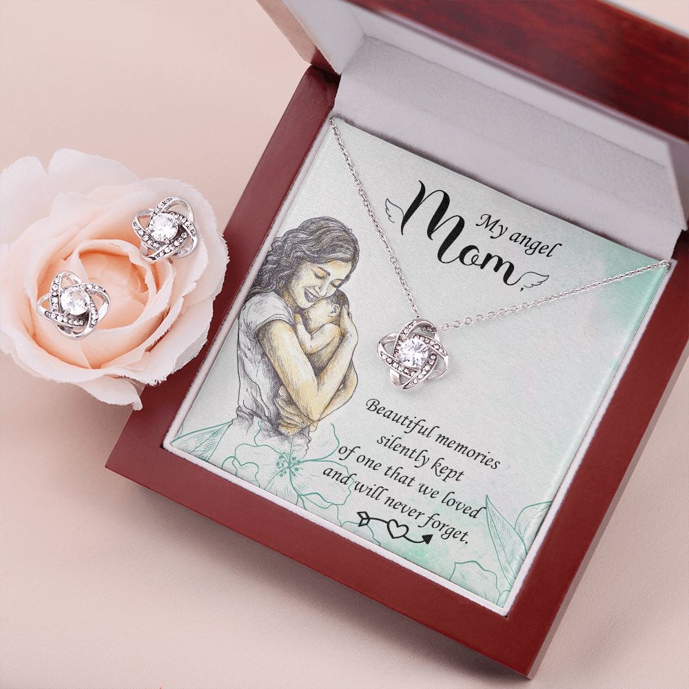Beautiful memories Love Knot Earring & Necklace Set