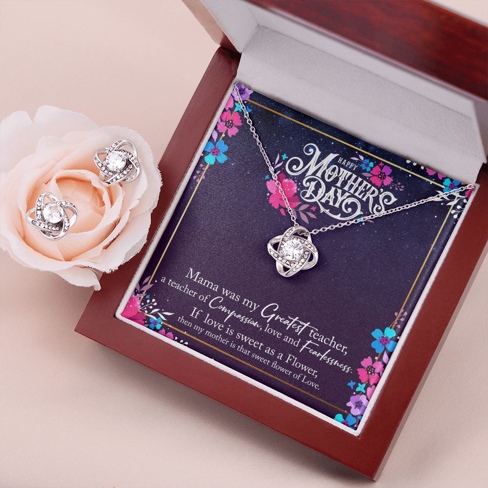 1 Love Knot Earring & Necklace Set
