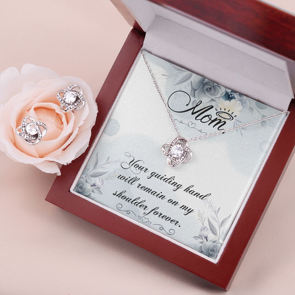 Your guiding hand Love Knot Earring & Necklace Set