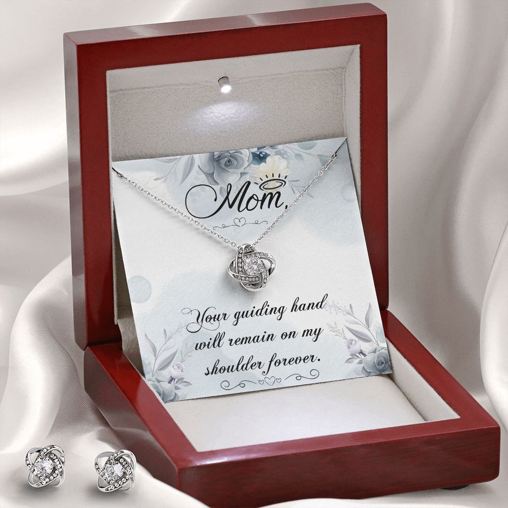 Your guiding hand Love Knot Earring & Necklace Set