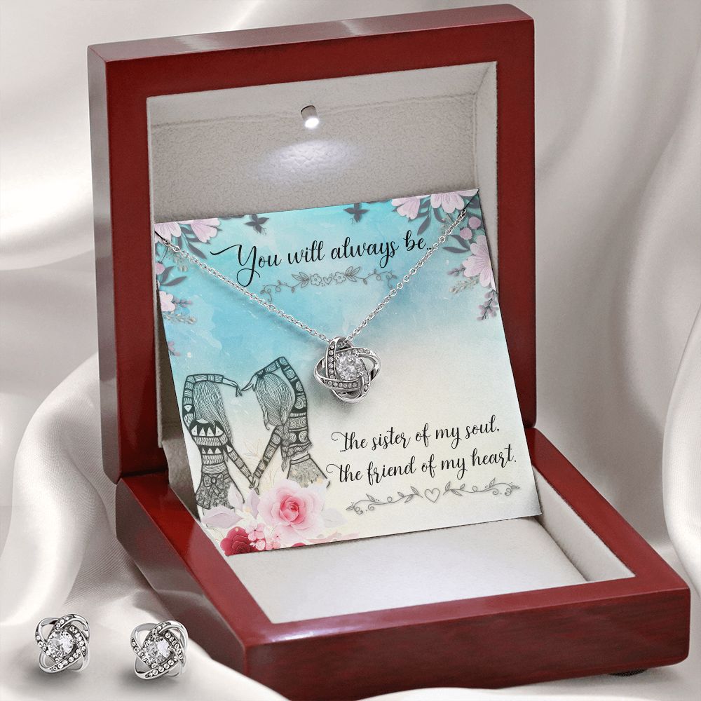 You will always be Love Knot Earring & Necklace Set