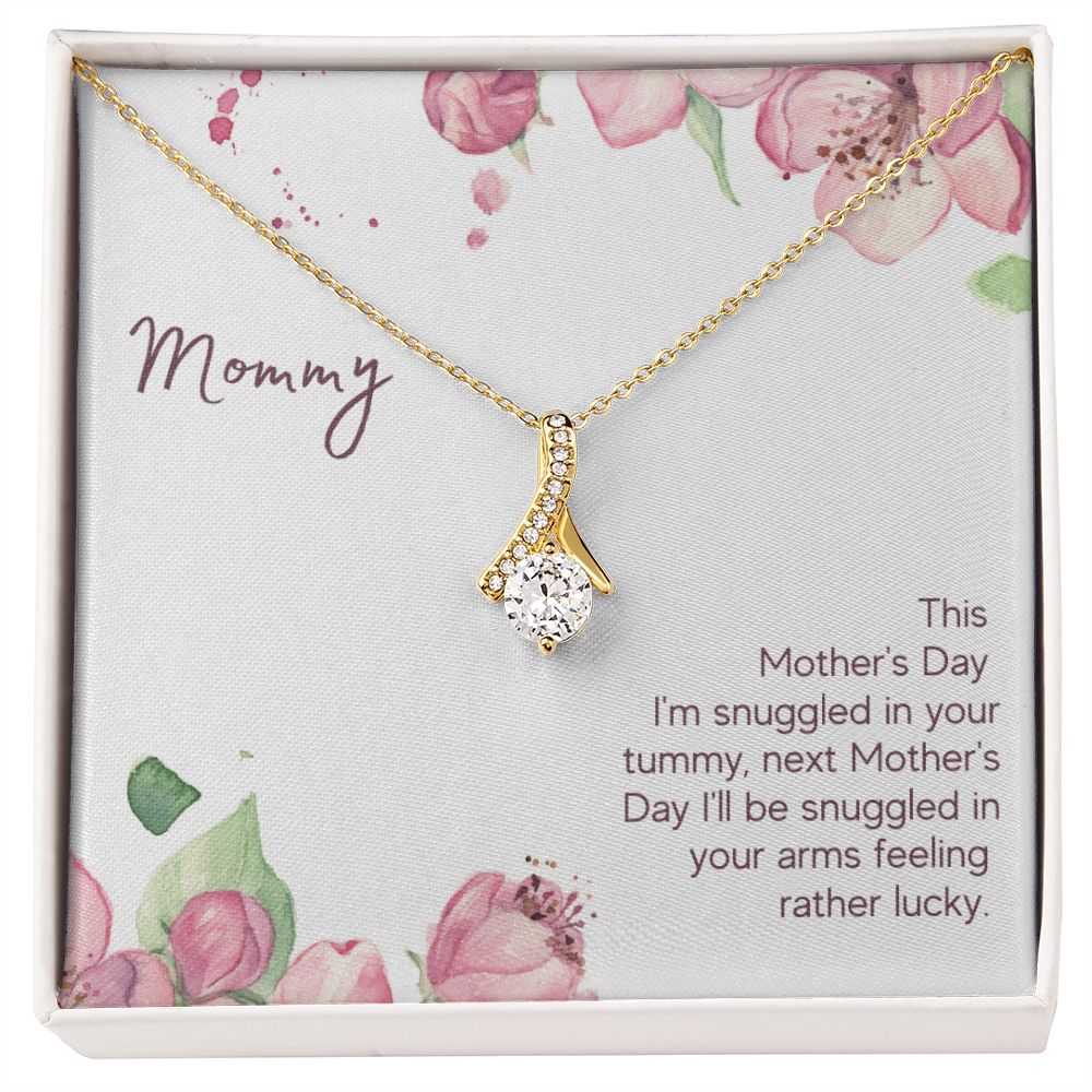 Mommy - Snuggled in Your tummy Alluring Beauty Necklace