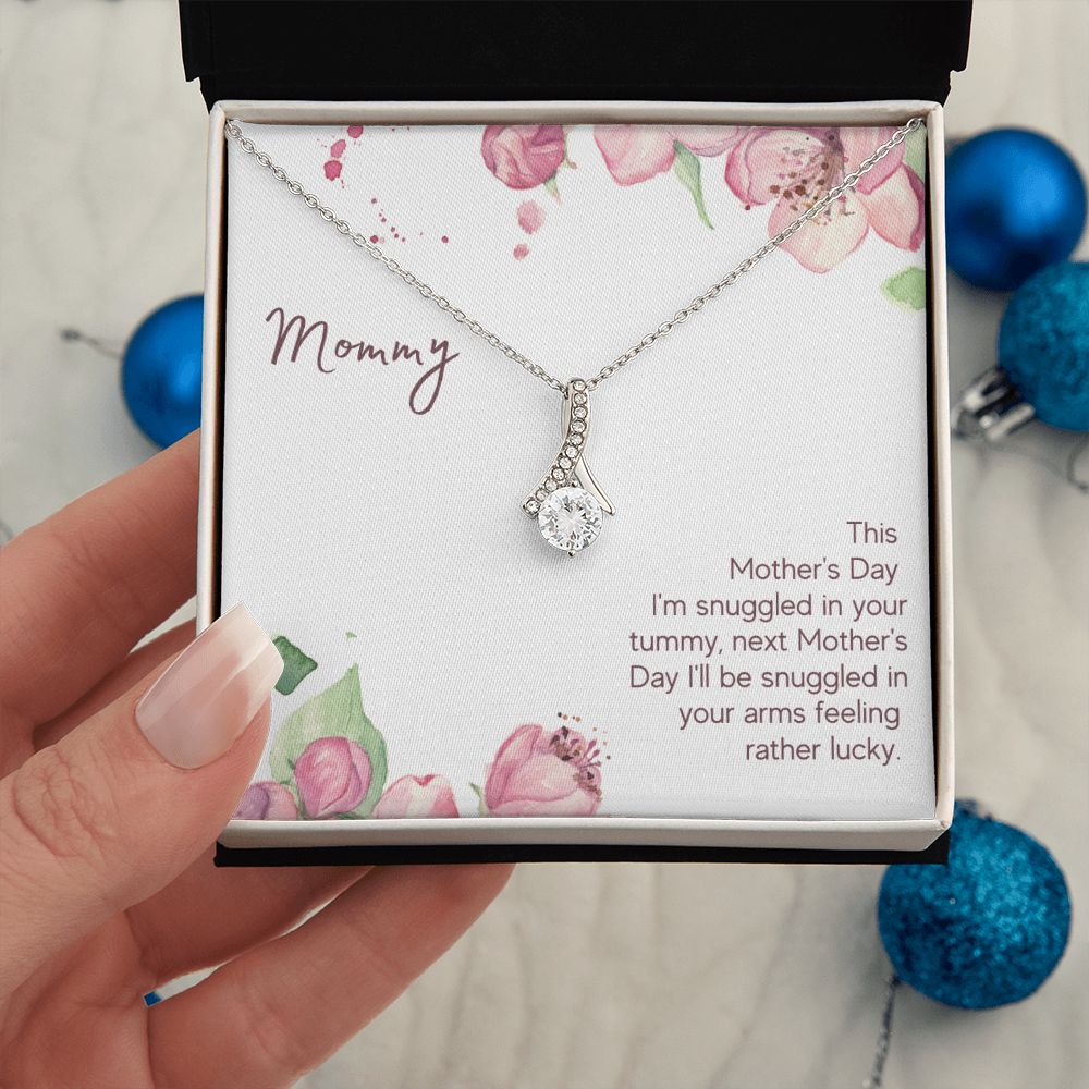 Mommy - Snuggled in Your tummy Alluring Beauty Necklace