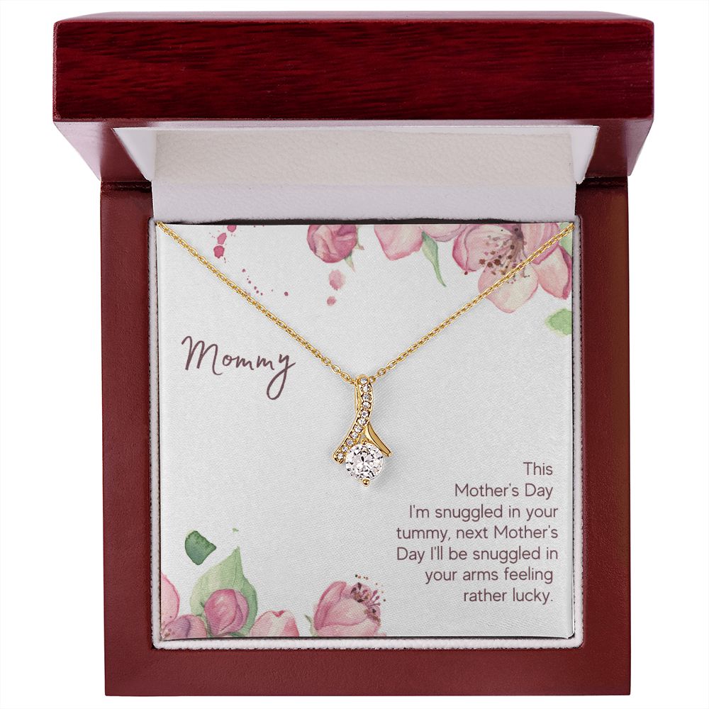 Mommy - Snuggled in Your tummy Alluring Beauty Necklace