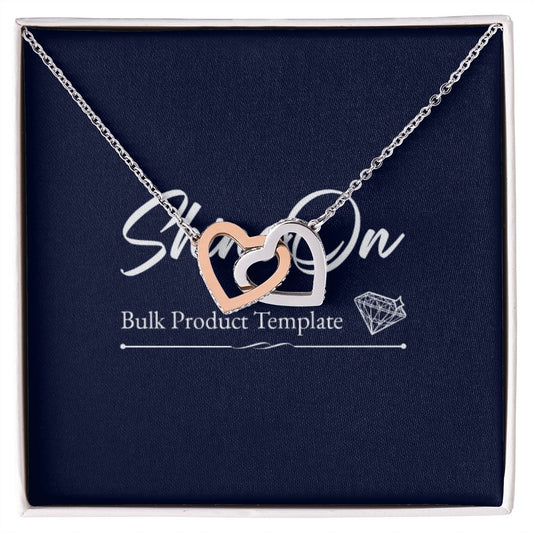 Interlocking Hearts necklace template