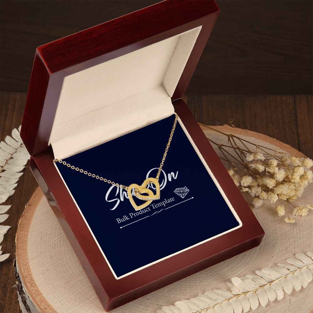 Interlocking Hearts necklace template