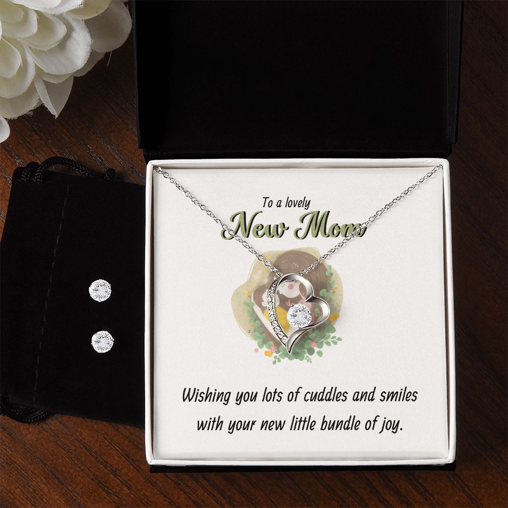 86 Forever Love Necklace and Cubic Zirconia Earring Set