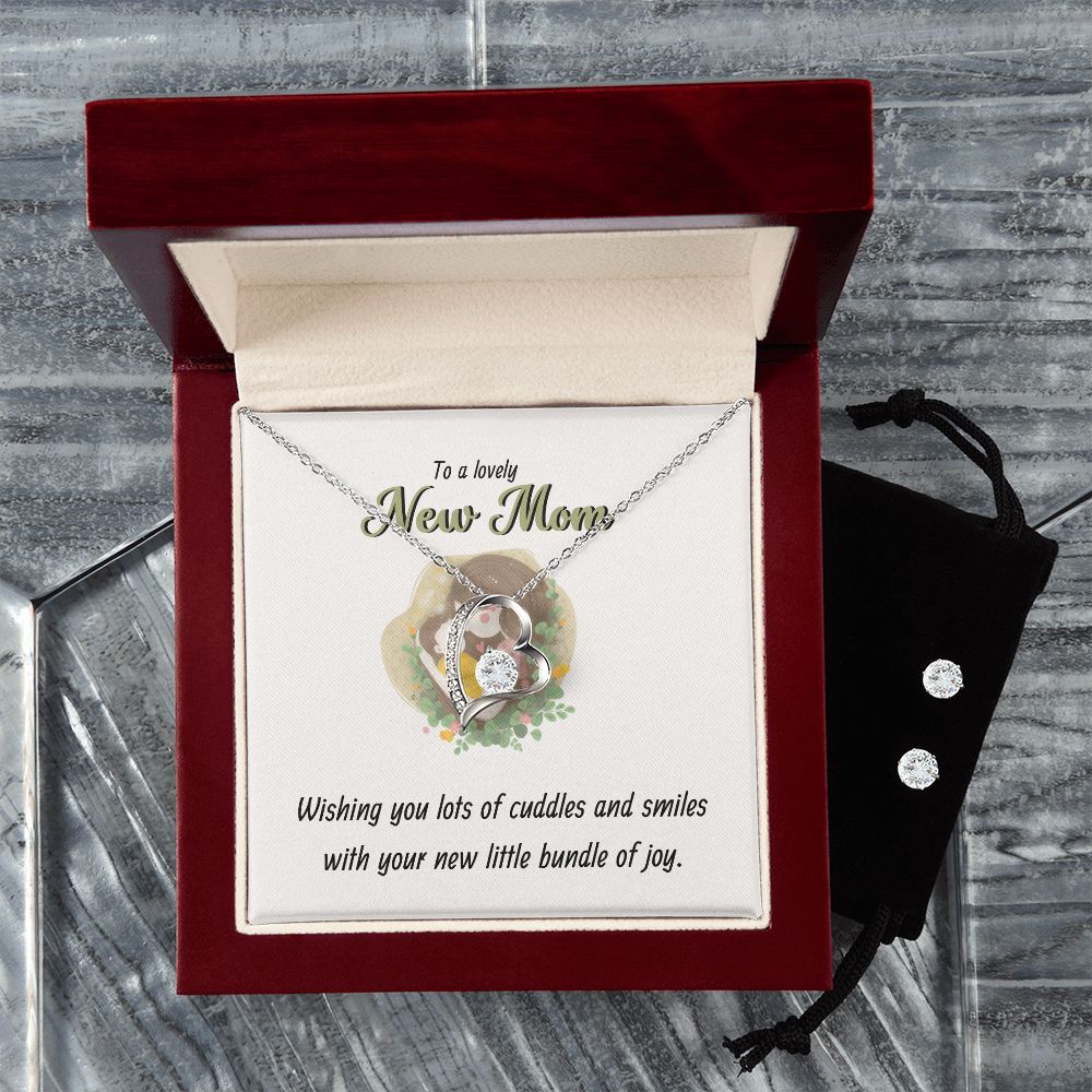 86 Forever Love Necklace and Cubic Zirconia Earring Set