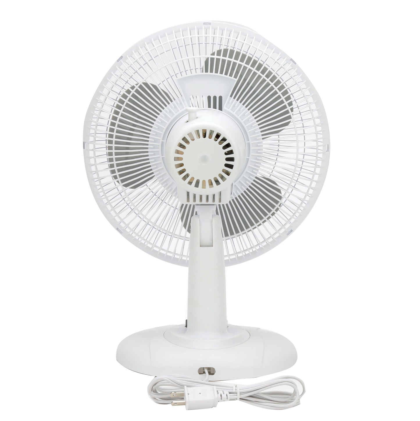 12" 3-Speed Quiet Oscillating Table Fan w/ Adjustable Tilt, White